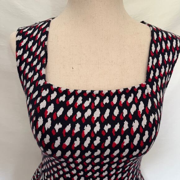 Eri Ali Effie Peplum Knit Womens Top Sz XS Retro Mod Cottagecore Anthropologie - Picture 3 of 14